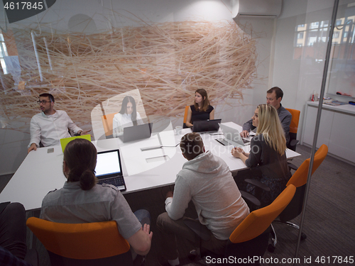 Image of Startup business team at a meeting