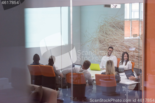 Image of Startup business team at a meeting