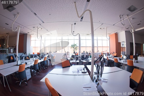 Image of busy coworking office space