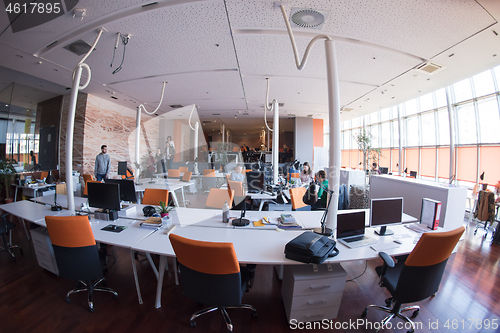 Image of busy coworking office space