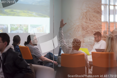 Image of Startup business team at a meeting