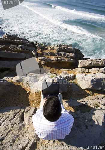 Image of working outdoor