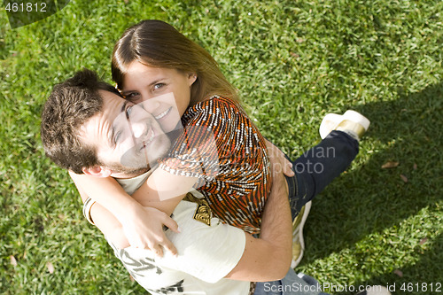 Image of Young couple outdoor