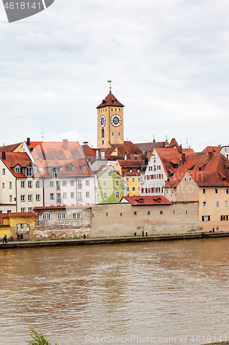 Image of river Regnitz in Bamberg Germany