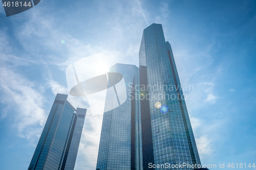 Image of Frankfurt Germany with some skyscrapers
