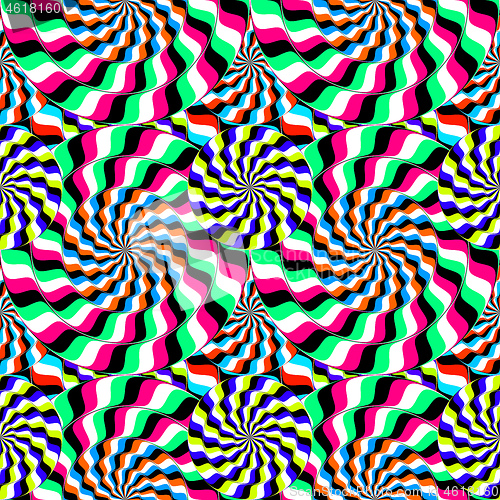 Image of optical Illusion moving circles