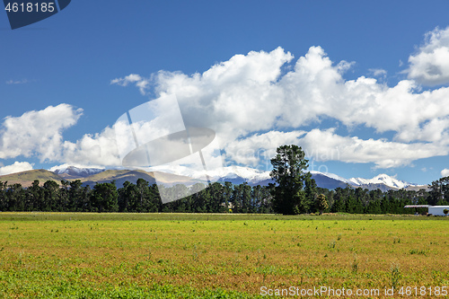 Image of Mountain Alps scenery in south New Zealand