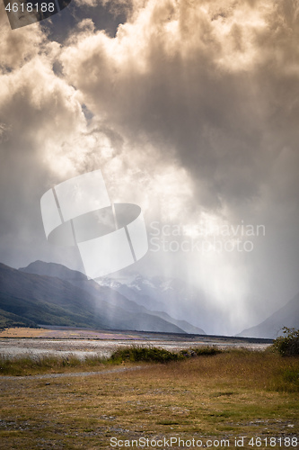 Image of dramatic landscape scenery in south New Zealand