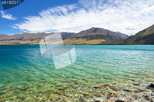 Image of lake Wanaka; New Zealand south island