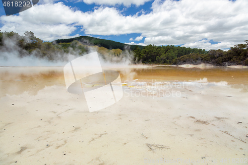 Image of geothermal activity at Rotorua in New Zealand