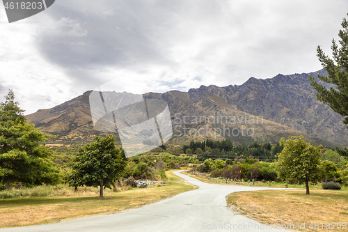 Image of lake Wakatipu, New Zealand south island