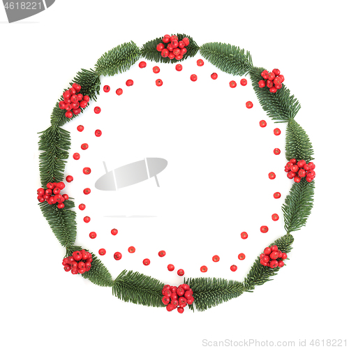 Image of Holly Berry and Fir Wreath