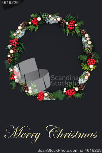 Image of Merry Christmas Wreath Decoration