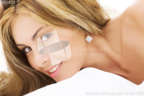 Image of happy beautiful woman