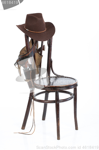 Image of Old Chair And Cowboy Belt