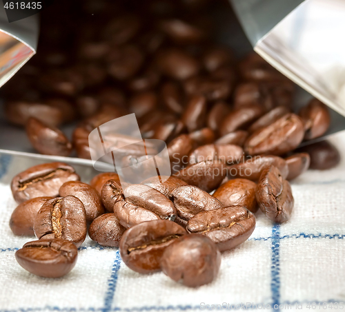 Image of Coffee Beans Shows Barista Coffees And Brew  