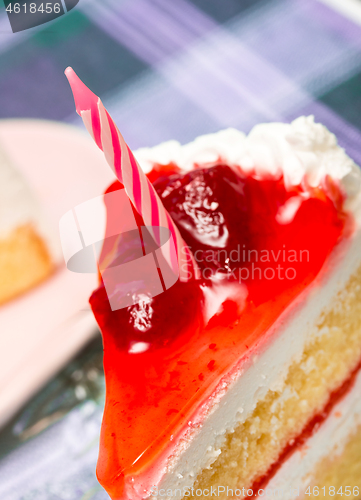 Image of Cake For Birthday Represents Cafeterias Gateaux And Fruit 