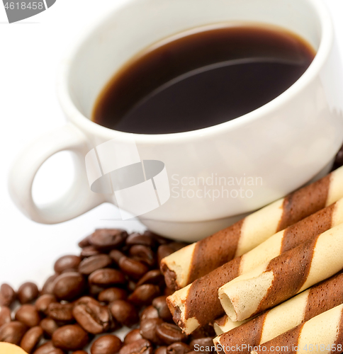 Image of Fresh Cup Coffee Shows Roast Decaf And Tasty 