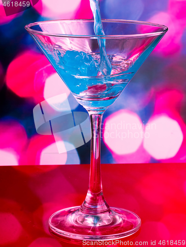 Image of Cocktail Drink Shows Bar Alcohol And Liquor