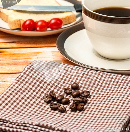 Image of Black Coffee Break Represents Beverages Cafe And Restaurant 