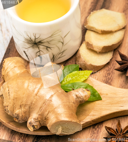 Image of Healthy Ginger Tea Represents Refreshment Herbals And Wellness 
