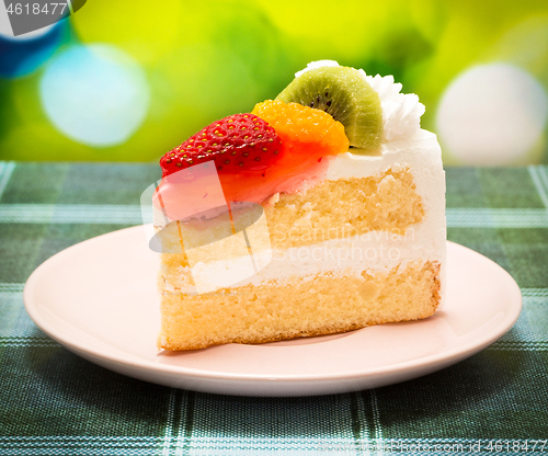 Image of Cream Cake Indicates Yummy Restaurants And Delightful 