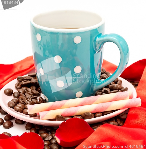 Image of Cup Of Coffee Represents Brown Brew And Cafe 