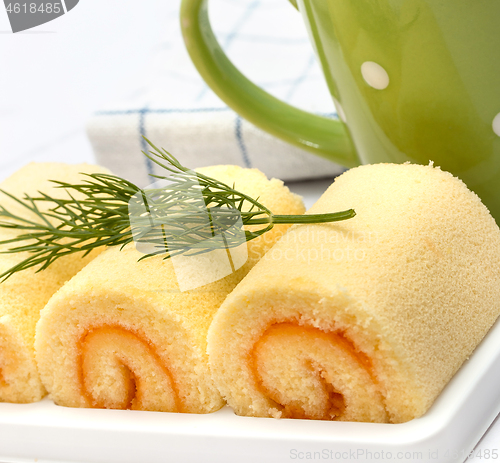 Image of Delicious Cake Shows Coffee Break And Bakery 