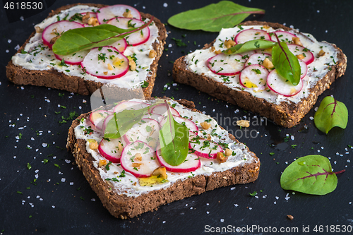 Image of Delicious vegetarian sandwiches