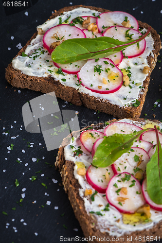 Image of Delicious vegetarian sandwiches