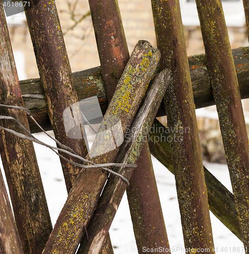 Image of Old wooden fence