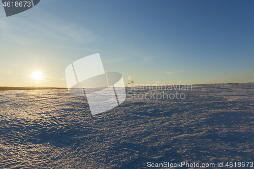 Image of Snow drifts in winter