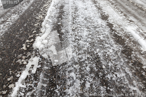 Image of Road under the snow