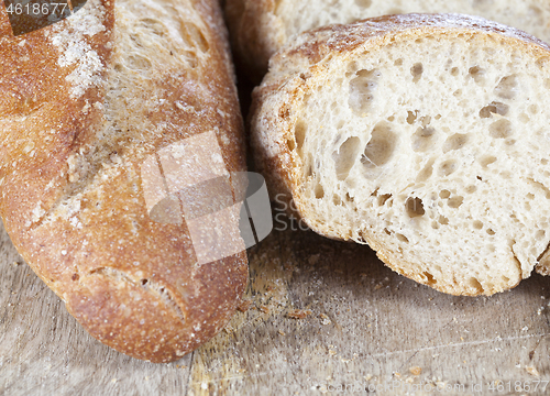 Image of sliced bread ciabatta