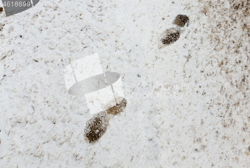 Image of Footprints of a man