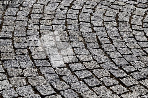 Image of cobblestones road , close up