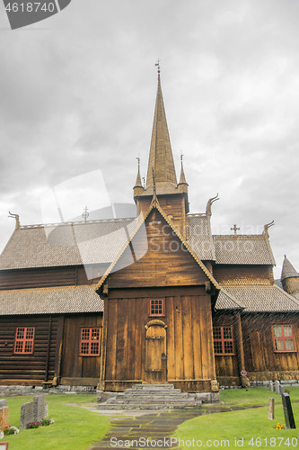 Image of Old wood church in Norway