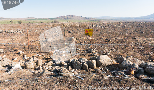 Image of Mines field on Golan Heights