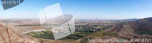 Image of Israel and Syria panorama from Golan Heights