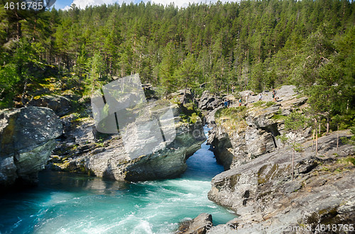 Image of Mountain river in Norway summer trip