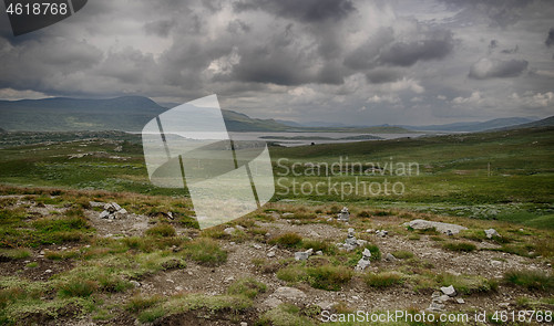 Image of Mountain nature landscape in Morway summer