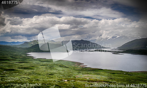 Image of Mountain nature landscape in Morway summer