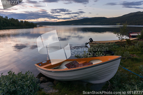 Image of Romantic lake landscape in europe