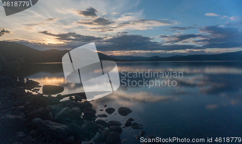 Image of Romantic lake landscape in europe