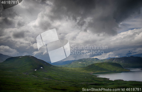 Image of Mountain nature landscape in Morway summer