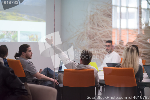 Image of Startup business team at a meeting