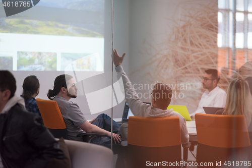 Image of Startup business team at a meeting