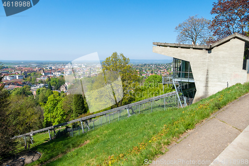 Image of funicular railway at Kirchberg Freiburg