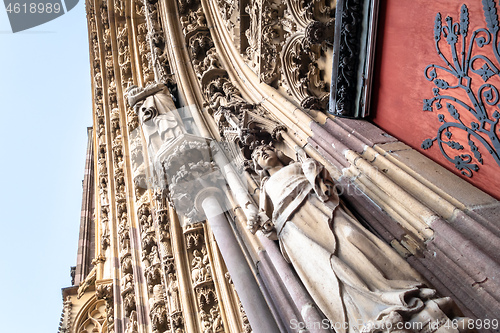 Image of detail of Saint Theobald\'s Church, Thann