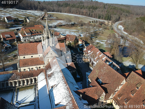 Image of aerial view over Bebenhausen Monastery Germany